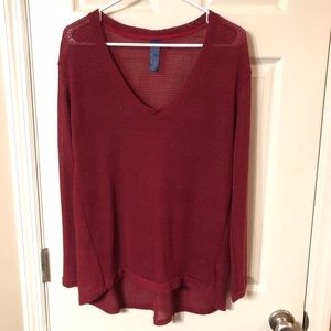 Simple red sweater from Francesca’s